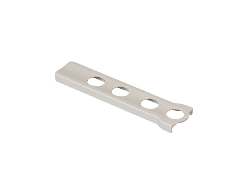 Накладка декоративная нижней петли на раме длинная ELO белая RAL9016. Рис. 1