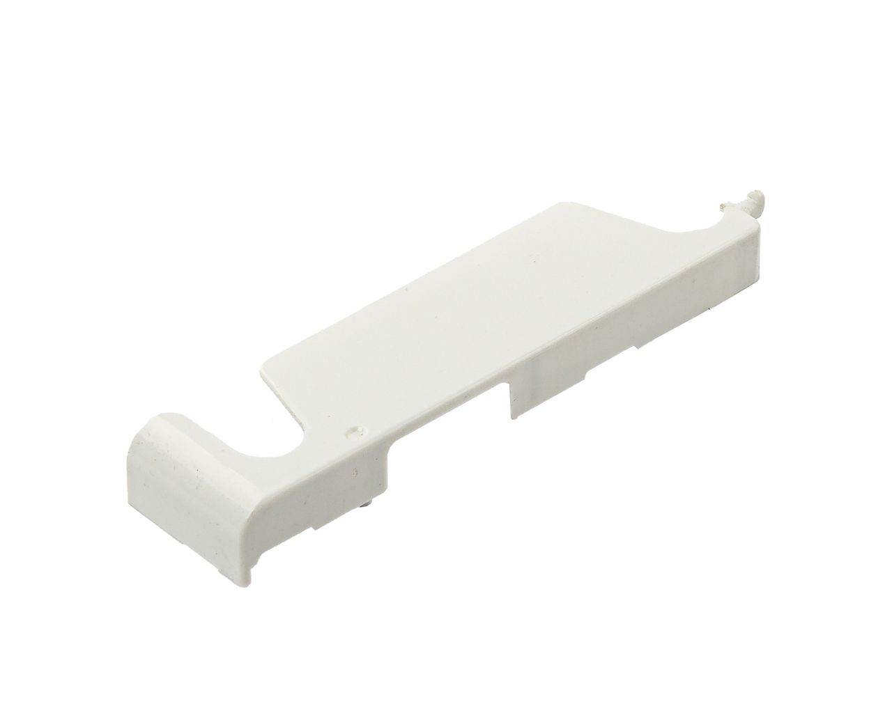 Накладка декоративная нижней петли на раме левая белая (скрытая). Рис. 2