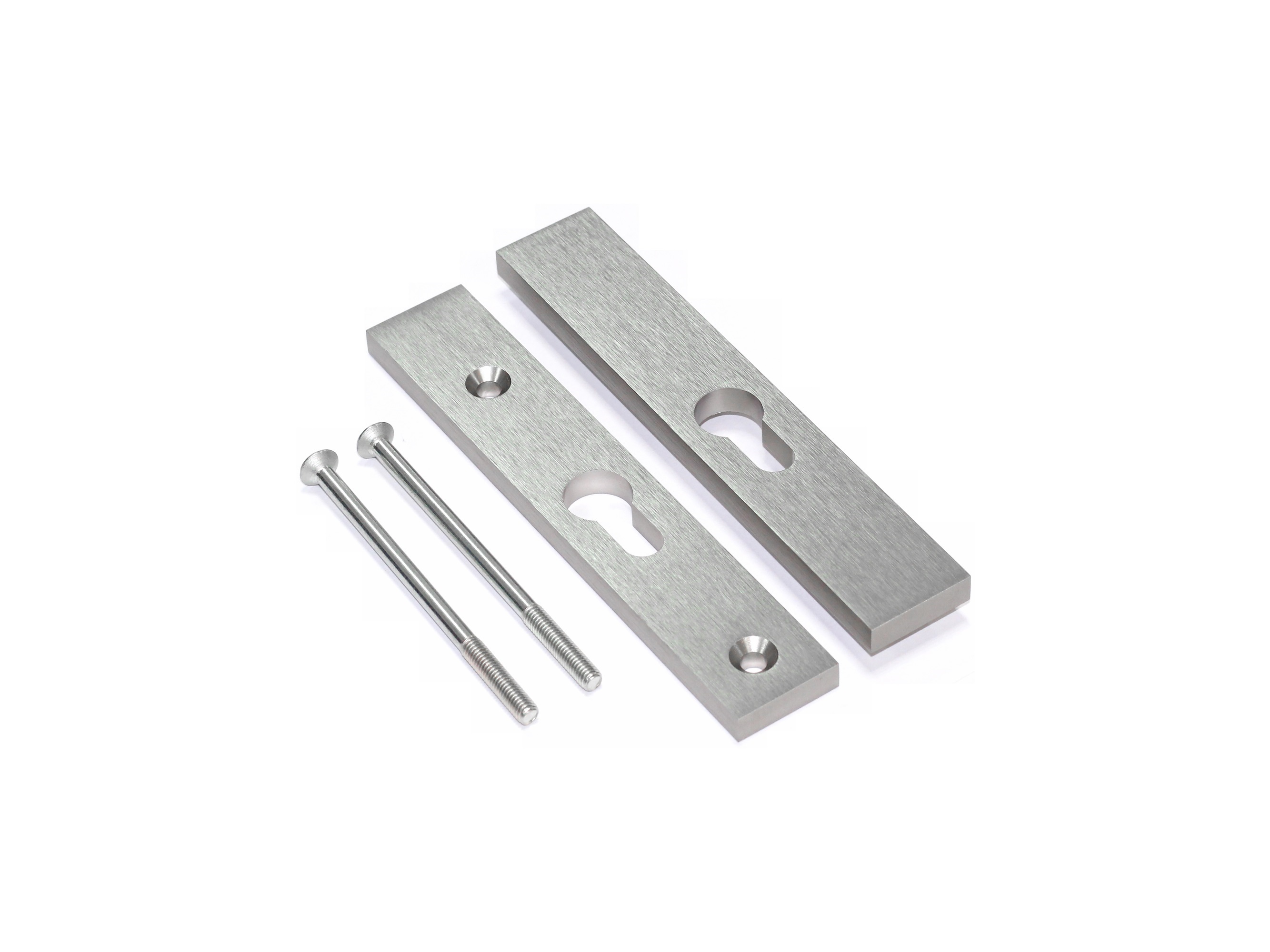 Накладка на профильный цилиндр, цвет - нержавеющая сталь, INOX. Рис. 1