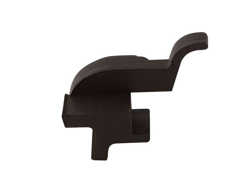 Накладка торцевая АЛЮСТАРТ, для водоотводного профиля, левая, с прямым углом, пластик, темная бронза. Рис. 3 Накладка торцевая АЛЮСТАРТ, для водоотводного профиля, левая, с прямым углом, пластик, темная бронза. Рис. 3