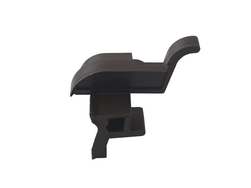 Накладка торцевая АЛЮСТАРТ, для водоотводного профиля, левая, с прямым углом, пластик, темная бронза. Рис. 2