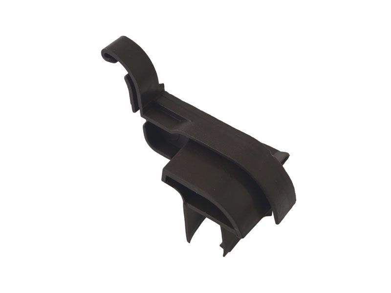 Накладка торцевая АЛЮСТАРТ, для водоотводного профиля, левая, с прямым углом, пластик, темная бронза. Рис. 3