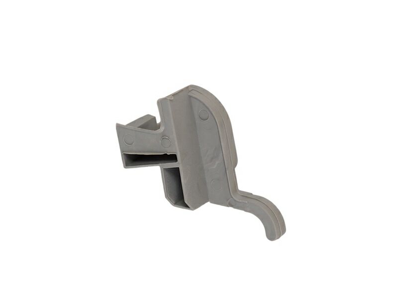 Накладка торцевая АЛЮСТАРТ, для водоотводного профиля, правая, с прямым углом, пластик, серый. Рис. 1 Накладка торцевая АЛЮСТАРТ, для водоотводного профиля, правая, с прямым углом, пластик, серый. Рис. 1