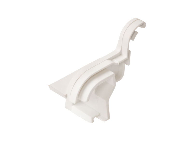 Накладка торцевая АЛЮСТАРТ, для водоотводного профиля, правая, с прямым углом, пластик, белый. Рис. 1 Накладка торцевая АЛЮСТАРТ, для водоотводного профиля, правая, с прямым углом, пластик, белый. Рис. 1