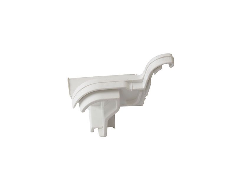 Накладка торцевая АЛЮСТАРТ, для водоотводного профиля, правая, с прямым углом, пластик, белый. Рис. 2 Накладка торцевая АЛЮСТАРТ, для водоотводного профиля, правая, с прямым углом, пластик, белый. Рис. 2