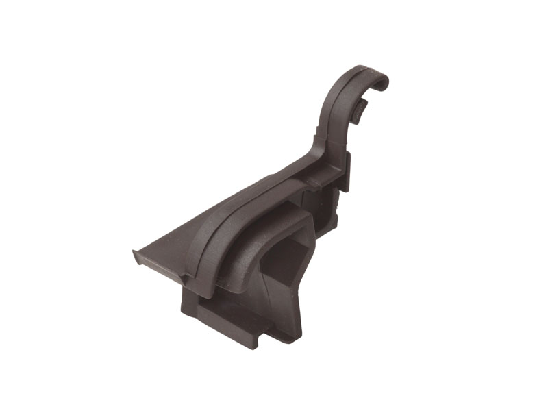 Накладка торцевая АЛЮСТАРТ, для водоотводного профиля, правая, с прямым углом, пластик, темная бронза. Рис. 1 Накладка торцевая АЛЮСТАРТ, для водоотводного профиля, правая, с прямым углом, пластик, темная бронза. Рис. 1