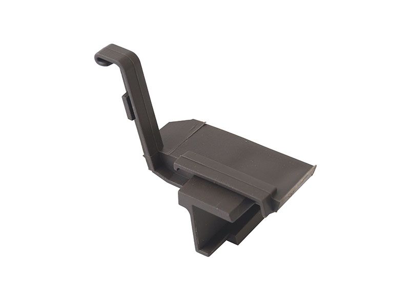 Накладка торцевая АЛЮСТАРТ, для водоотводного профиля, левая, с прямым углом, пластик, темная бронза. Рис. 3