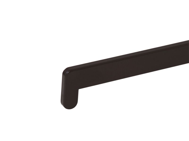 Накладка торцевая пластиковая для подоконника В-40 /480мм/ махагони. Рис. 1