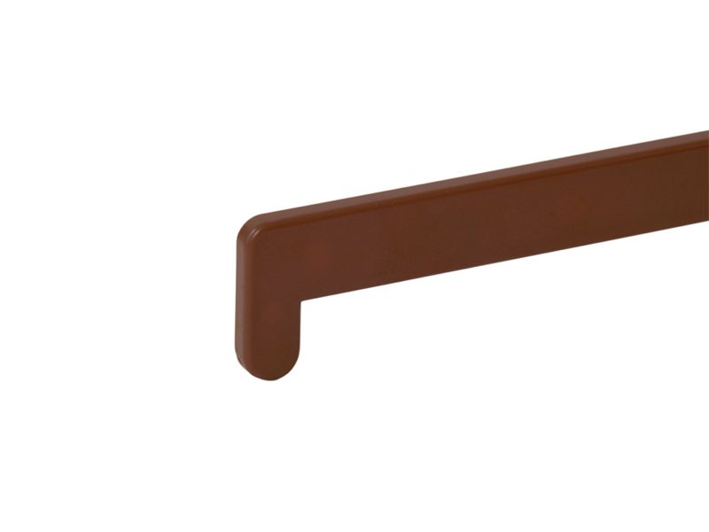 Накладка торцевая пластиковая для подоконника В-40 /480мм/ золотой дуб. Рис. 1