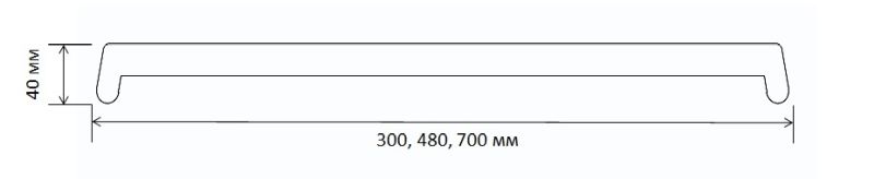 Накладка торцевая пластиковая для подоконника В-40 /700мм/ белая. Рис. 2 Накладка торцевая пластиковая для подоконника В-40 /700мм/ белая. Рис. 2