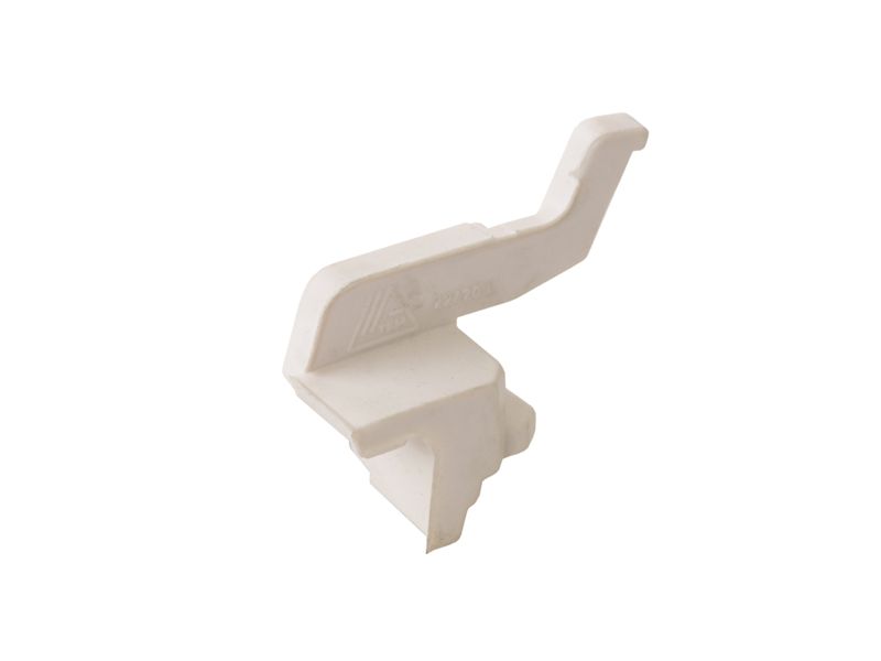 Накладка торцевая, для водоотводного профиля (D22/20F), левая, с прямым углом, пластик, белый. Рис. 1 Накладка торцевая, для водоотводного профиля (D22/20F), левая, с прямым углом, пластик, белый. Рис. 1