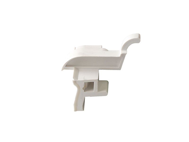 Накладка торцевая АЛЮСТАРТ, для водоотводного профиля, левая, с переменным углом, пластик, белый. Рис. 2