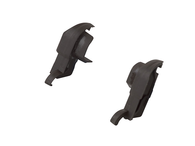 Накладка торцевая АЛЮСТАРТ, для водоотводного профиля, левая, с переменным углом, пластик, темная бронза. Рис. 1 Накладка торцевая АЛЮСТАРТ, для водоотводного профиля, левая, с переменным углом, пластик, темная бронза. Рис. 1