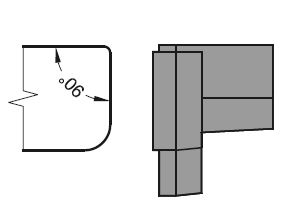 Накладка торцевая АЛЮСТАРТ, для профиля покрытия створки, пластик, левая, белая. Рис. 1 Накладка торцевая АЛЮСТАРТ, для профиля покрытия створки, пластик, левая, белая. Рис. 1