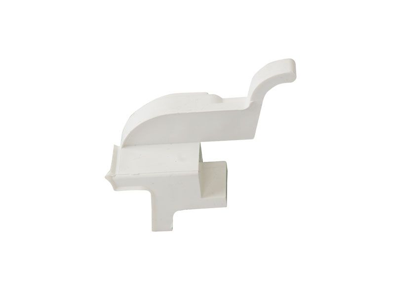 Накладка торцевая АЛЮСТАРТ, для водоотводного профиля, левая, с прямым углом, пластик, цвет белый. Рис. 3