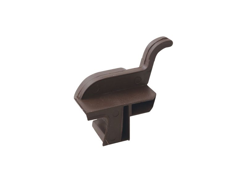 Накладка торцевая АЛЮСТАРТ, для водоотводного профиля, левая, с прямым углом, пластик, коричневый. Рис. 3 Накладка торцевая АЛЮСТАРТ, для водоотводного профиля, левая, с прямым углом, пластик, коричневый. Рис. 3