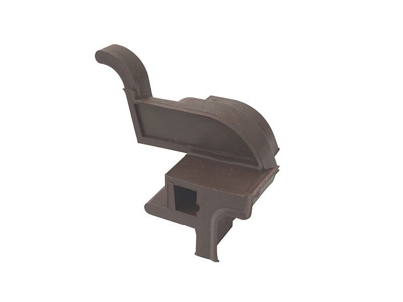 Накладка торцевая АЛЮСТАРТ, для водоотводного профиля, правая, с прямым углом, пластик, коричневый. Рис. 3 Накладка торцевая АЛЮСТАРТ, для водоотводного профиля, правая, с прямым углом, пластик, коричневый. Рис. 3