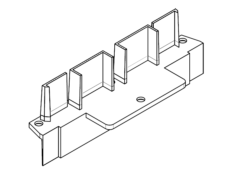 Накладка торцевая АЛЮСТАРТ, на профиль на штульп, пластик,  шоколадно-коричневый RAL 8017
