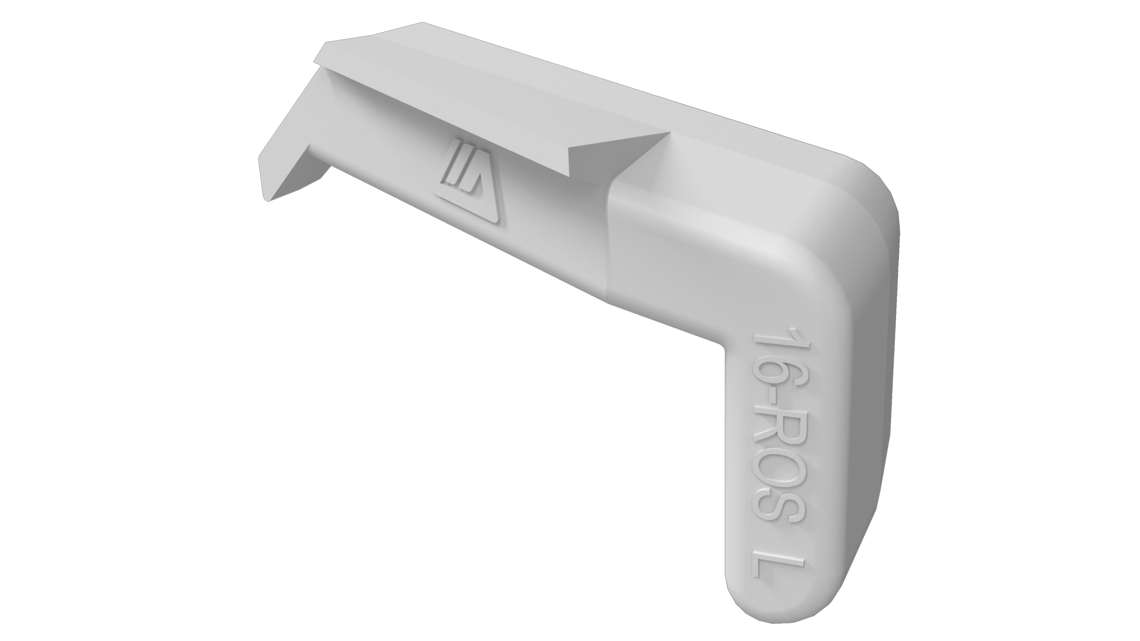 Накладка торцевая для профиля покрытия створок(FP-16), левая, цвет белый. Рис. 1 Накладка торцевая для профиля покрытия створок(FP-16), левая, цвет белый. Рис. 1