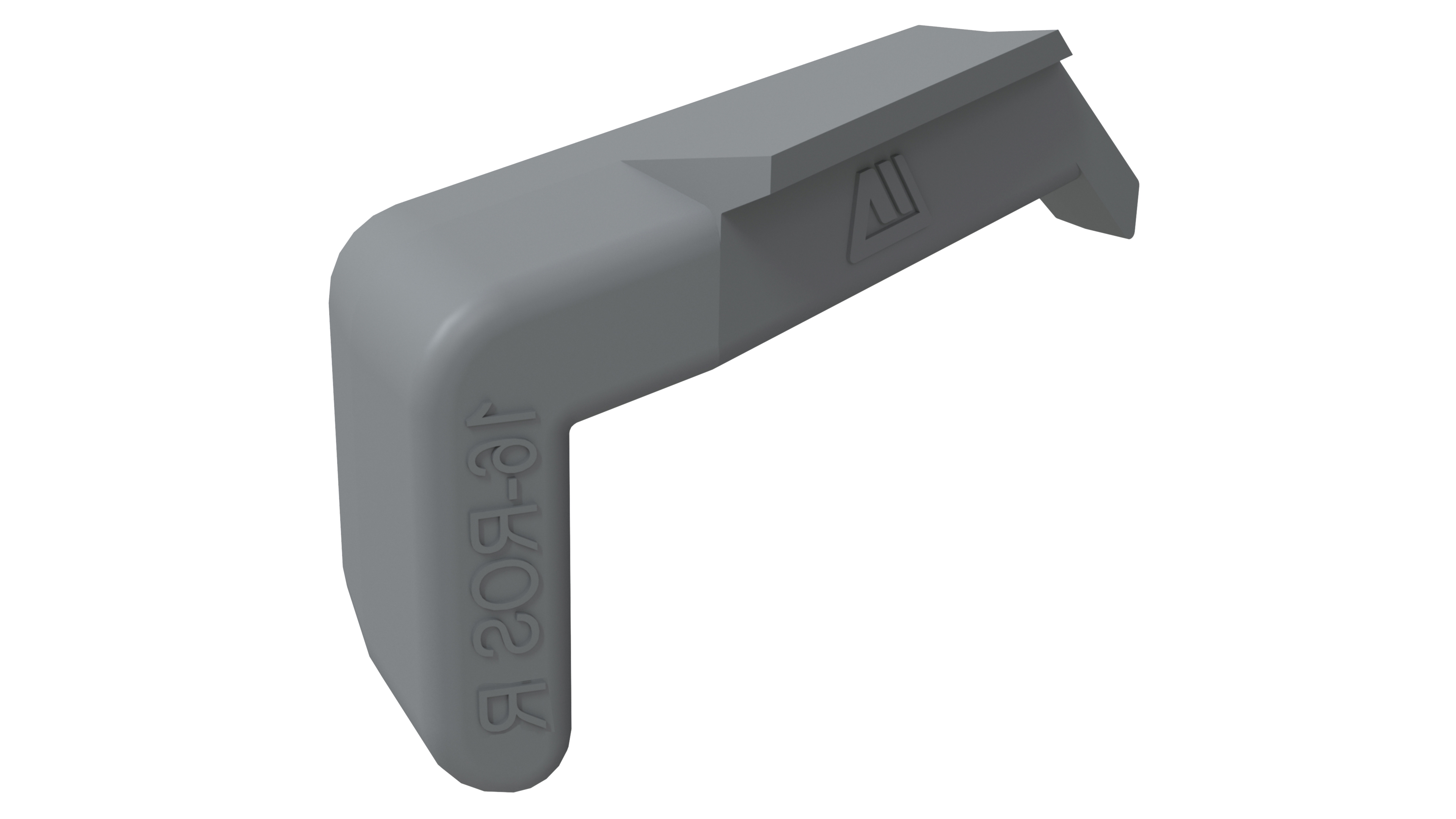 Накладка торцевая для профиля покрытия створок(FP-16), правая, цвет RAL 7016. Рис. 1