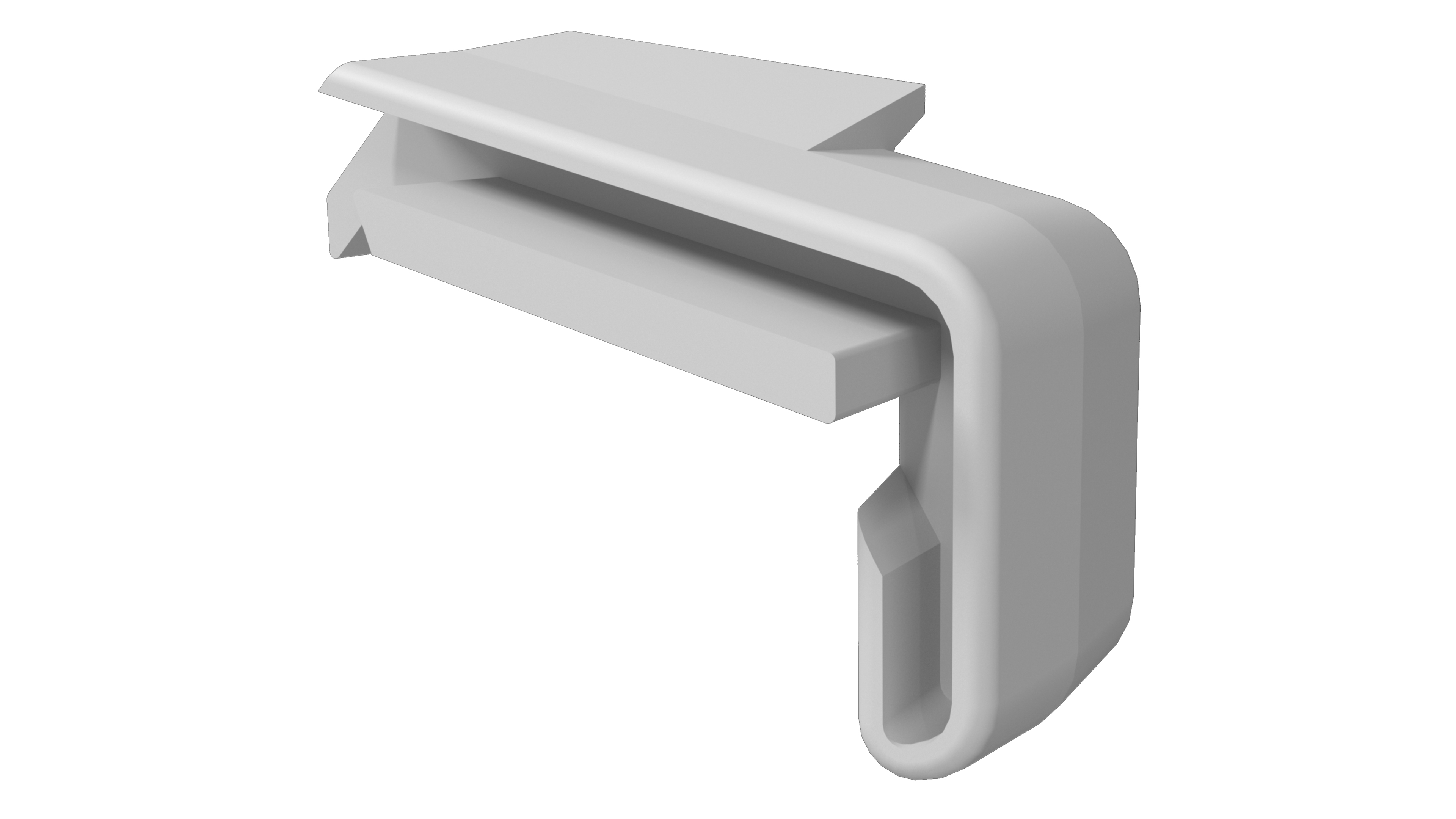 Накладка торцевая для профиля покрытия створок(FP-16), правая, цвет белый. Рис. 2 Накладка торцевая для профиля покрытия створок(FP-16), правая, цвет белый. Рис. 2