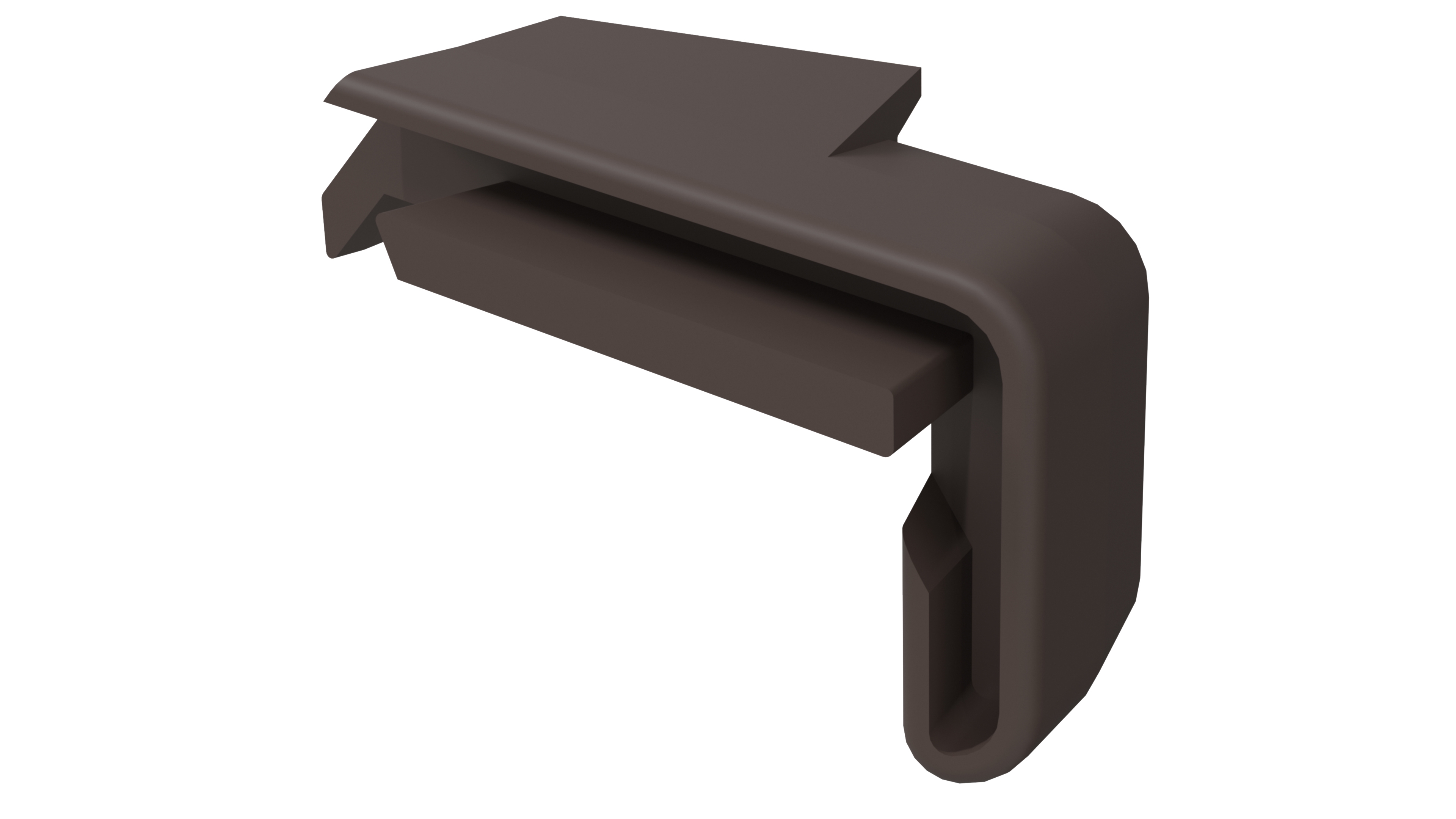 Накладка торцевая для профиля покрытия створок(FP-16), правая, цвет коричневый RAL 8017. Рис. 2 Накладка торцевая для профиля покрытия створок(FP-16), правая, цвет коричневый RAL 8017. Рис. 2