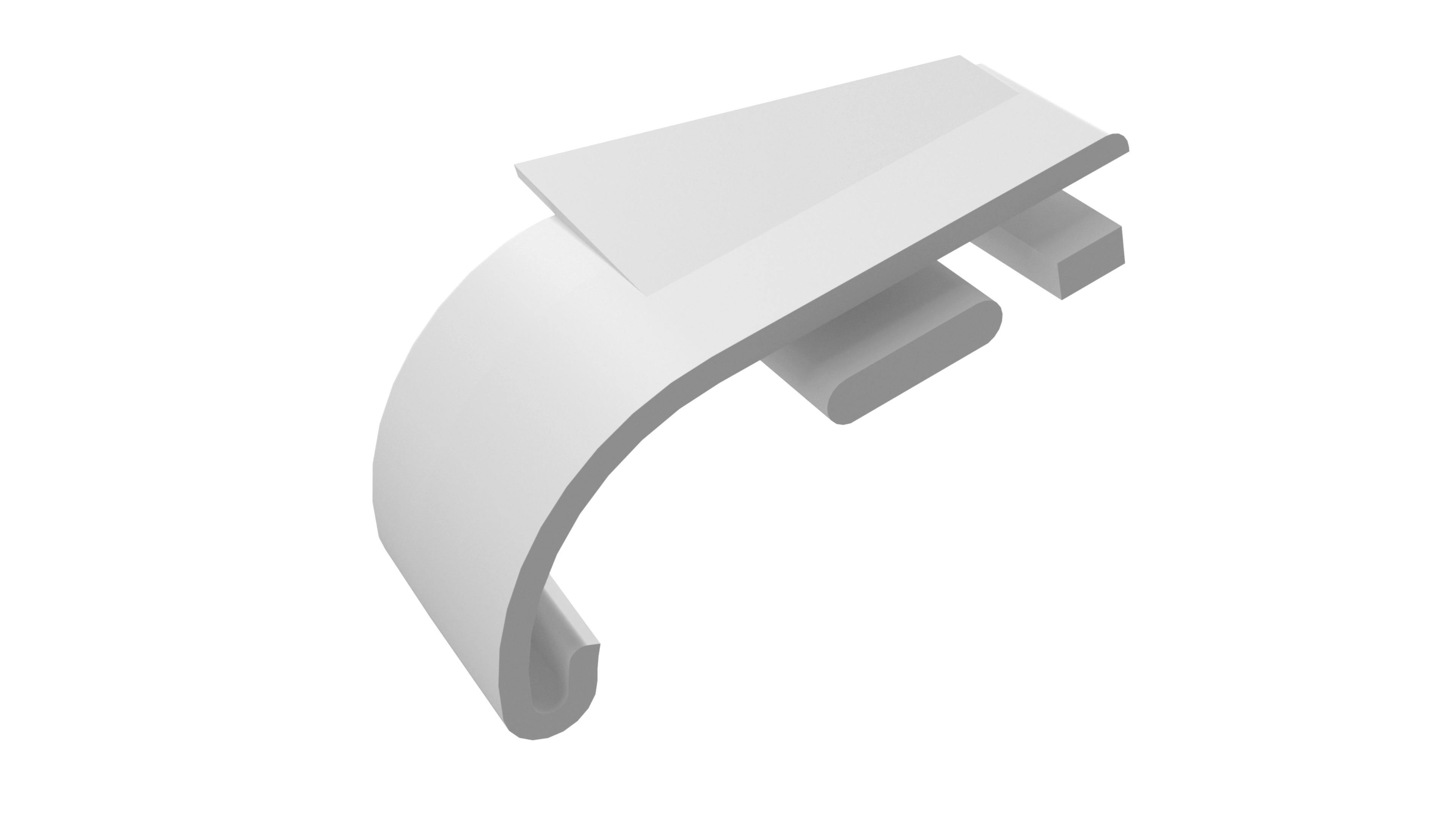 Накладка торцевая для профиля покрытия створок, левая, цвет белый. Рис. 1 Накладка торцевая для профиля покрытия створок, левая, цвет белый. Рис. 1