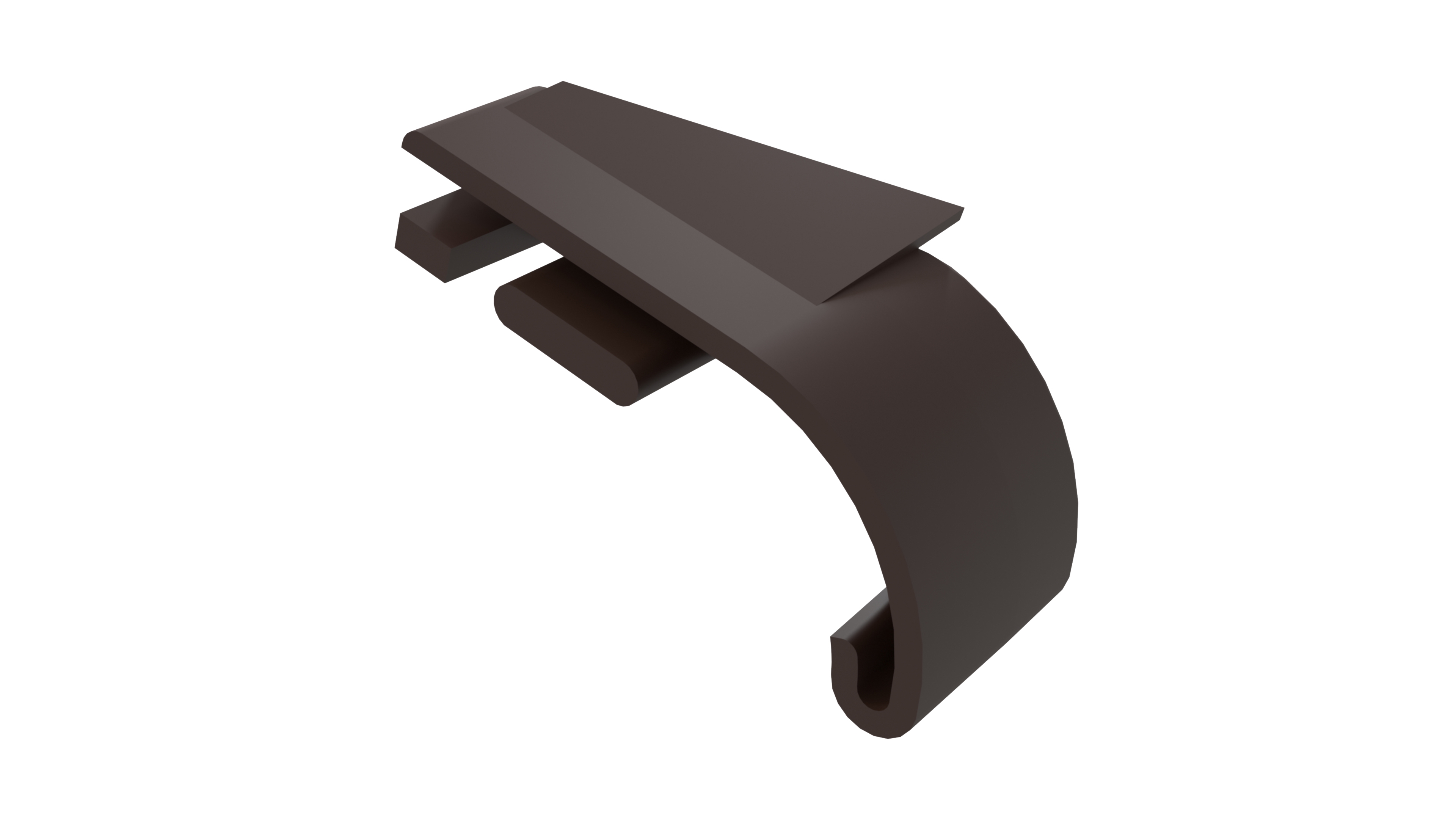 Накладка торцевая для профиля покрытия створок, правая, цвет коричневый RAL 8017. Рис. 1 Накладка торцевая для профиля покрытия створок, правая, цвет коричневый RAL 8017. Рис. 1