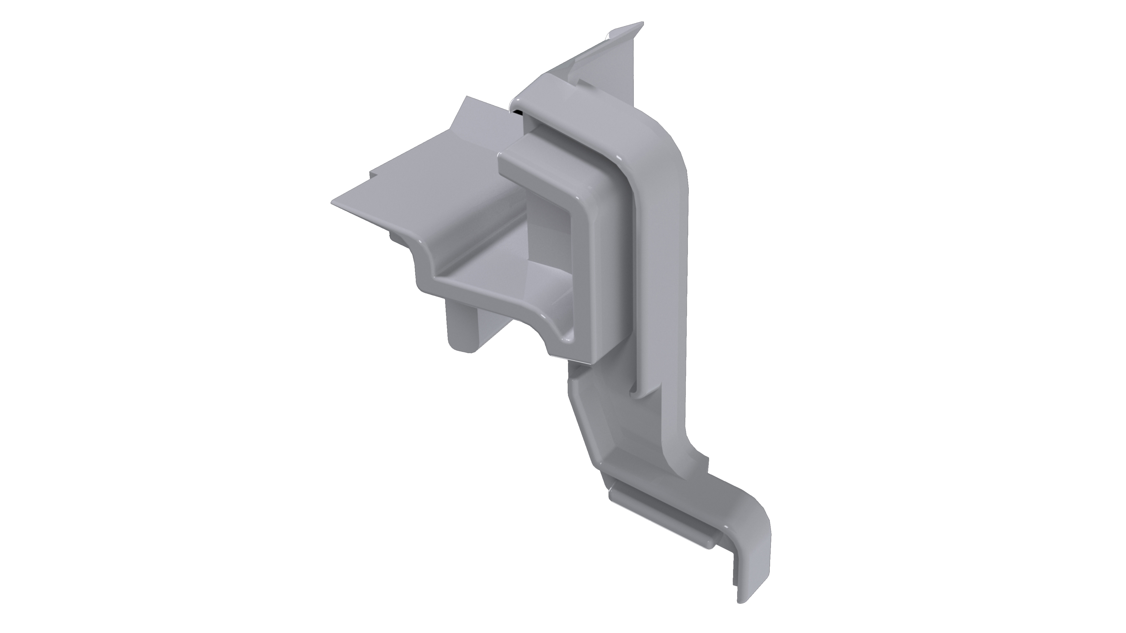 Накладка торцевая для водоотводного профиля (D22/20), с прямым углом, правая, серый цвет RAL 7040. Рис. 2 Накладка торцевая для водоотводного профиля (D22/20), с прямым углом, правая, серый цвет RAL 7040. Рис. 2