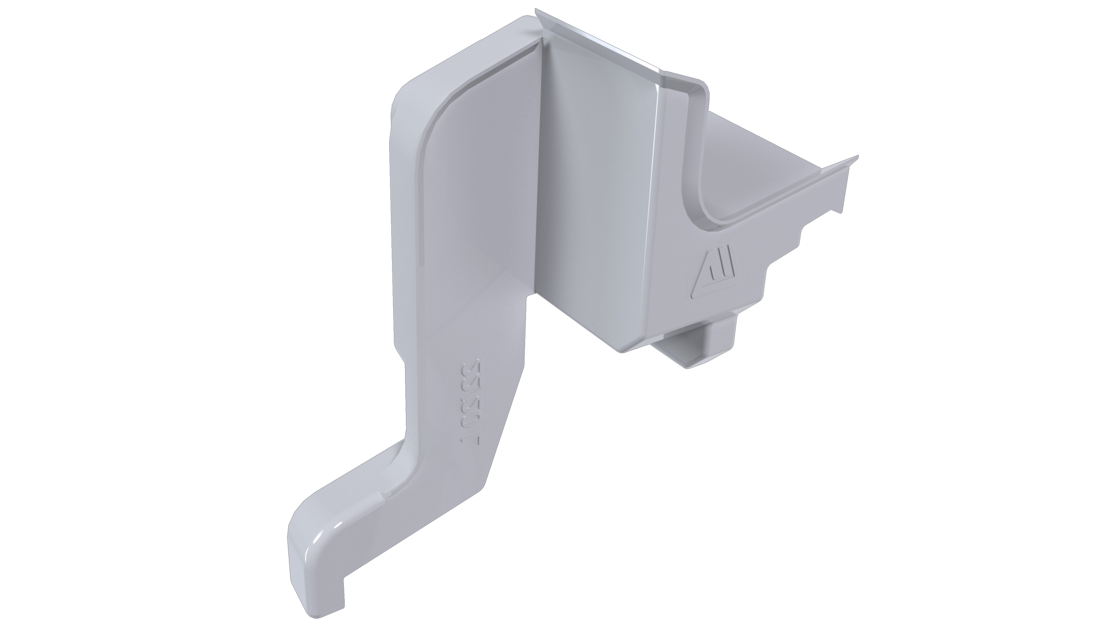 Накладка торцевая для водоотводного профиля (D22/20), с прямым углом, правая, серый цвет RAL 7040. Рис. 1 Накладка торцевая для водоотводного профиля (D22/20), с прямым углом, правая, серый цвет RAL 7040. Рис. 1