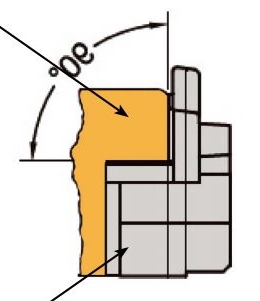 Накладка торцевая для водоотводного профиля (D22), с прямым углом, левая, цвет коричневый RAL 8019. Рис. 2 Накладка торцевая для водоотводного профиля (D22), с прямым углом, левая, цвет коричневый RAL 8019. Рис. 2