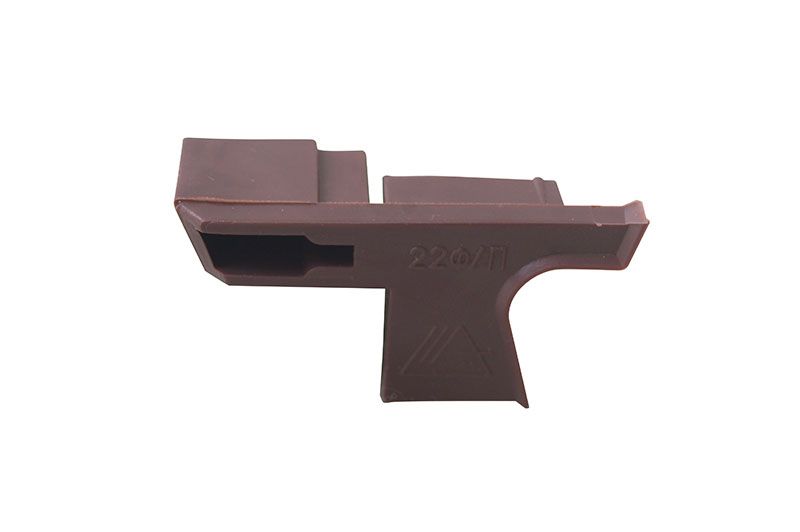 Накладка торцевая, для водоотводного профиля (N22F), правая, с прямым углом, пластик, коричневый. Рис. 2