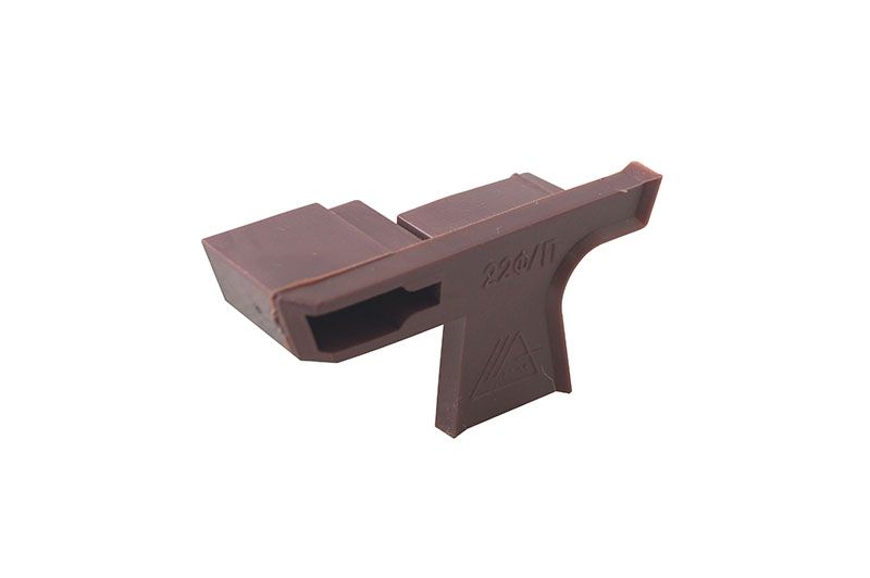 Накладка торцевая, для водоотводного профиля (N22F), правая, с прямым углом, пластик, коричневый. Рис. 3