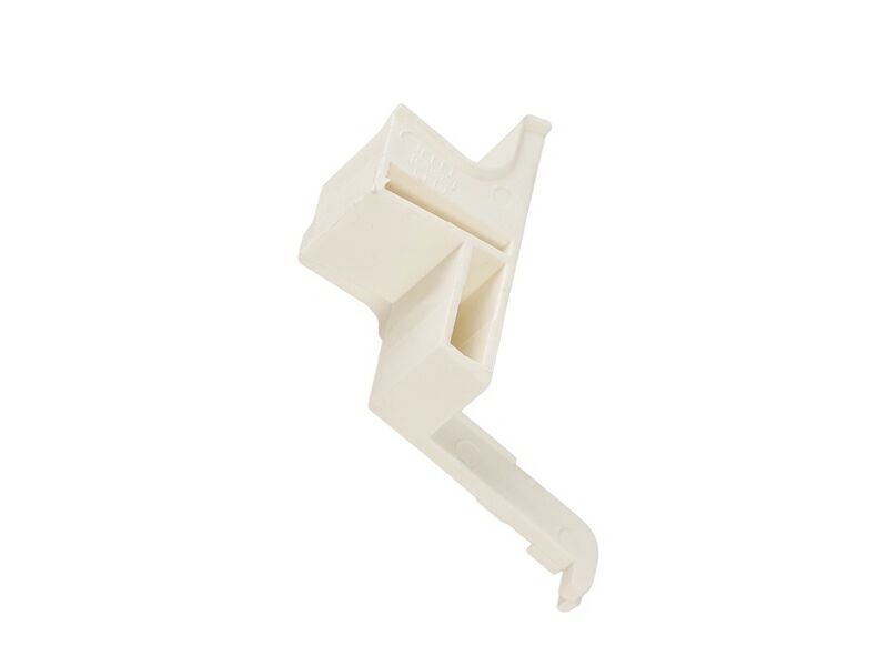 Накладка торцевая, для водоотводного профиля, правая, с прямым углом, пластик, белый. Рис. 1 Накладка торцевая, для водоотводного профиля, правая, с прямым углом, пластик, белый. Рис. 1