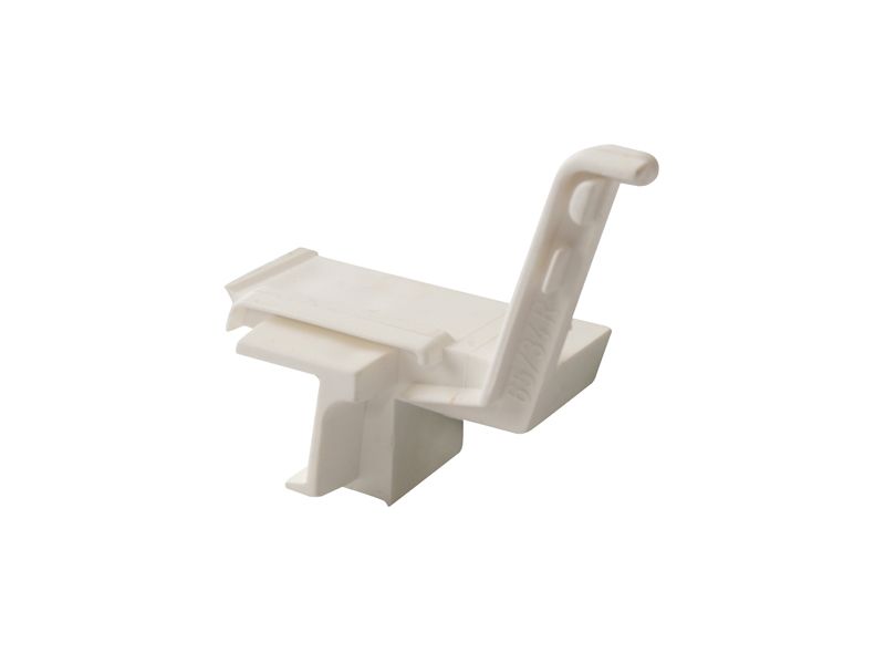 Накладка торцевая, для водоотводного профиля, правая, с прямым углом, пластик, белый. Рис. 3 Накладка торцевая, для водоотводного профиля, правая, с прямым углом, пластик, белый. Рис. 3