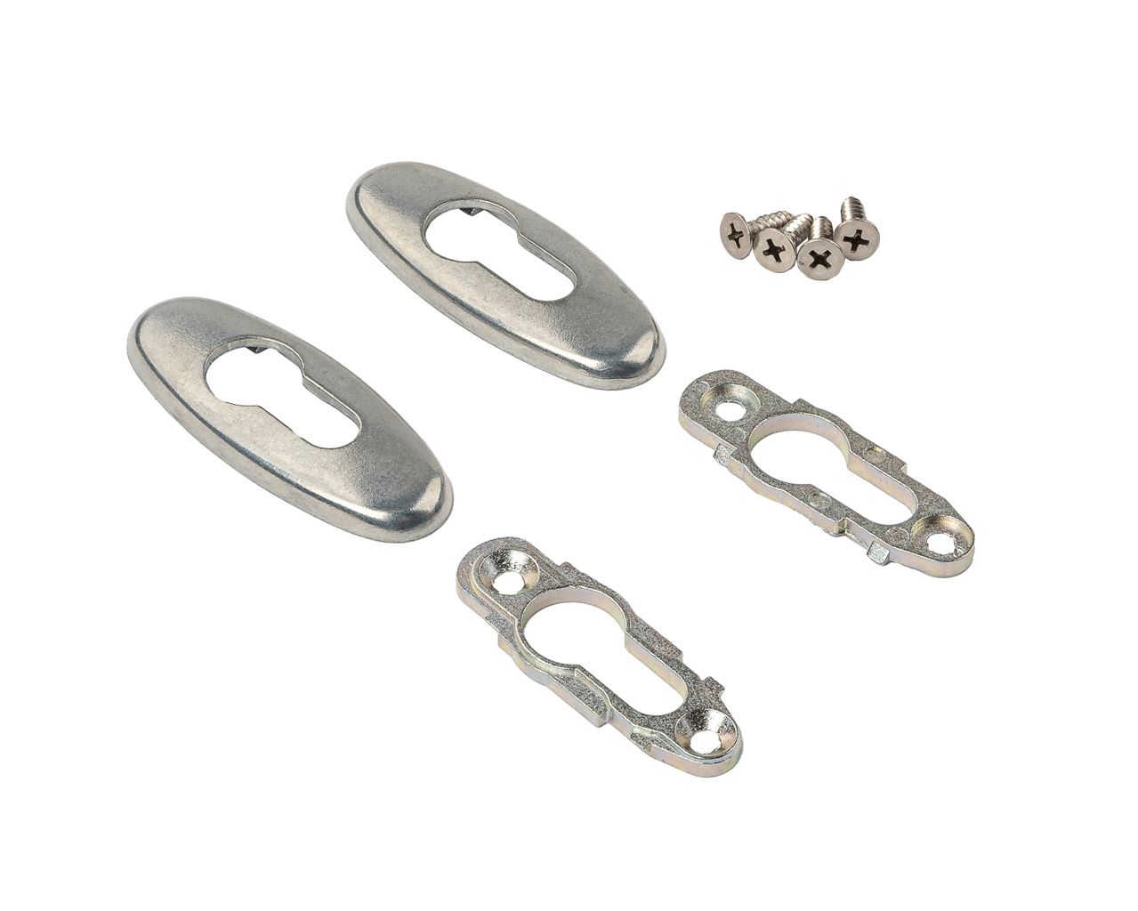 Накладки на цилиндр замка для дверей неокрас (пара). Рис. 1