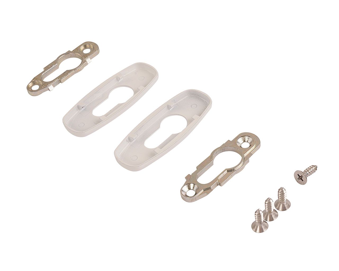 Накладки на профильный цилиндр Stublina (пара), Белый RAL9016. Рис. 3