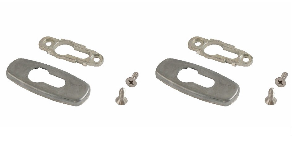 Накладки на профильный цилиндр Stublina (пара), Неокрашенный. Рис. 1