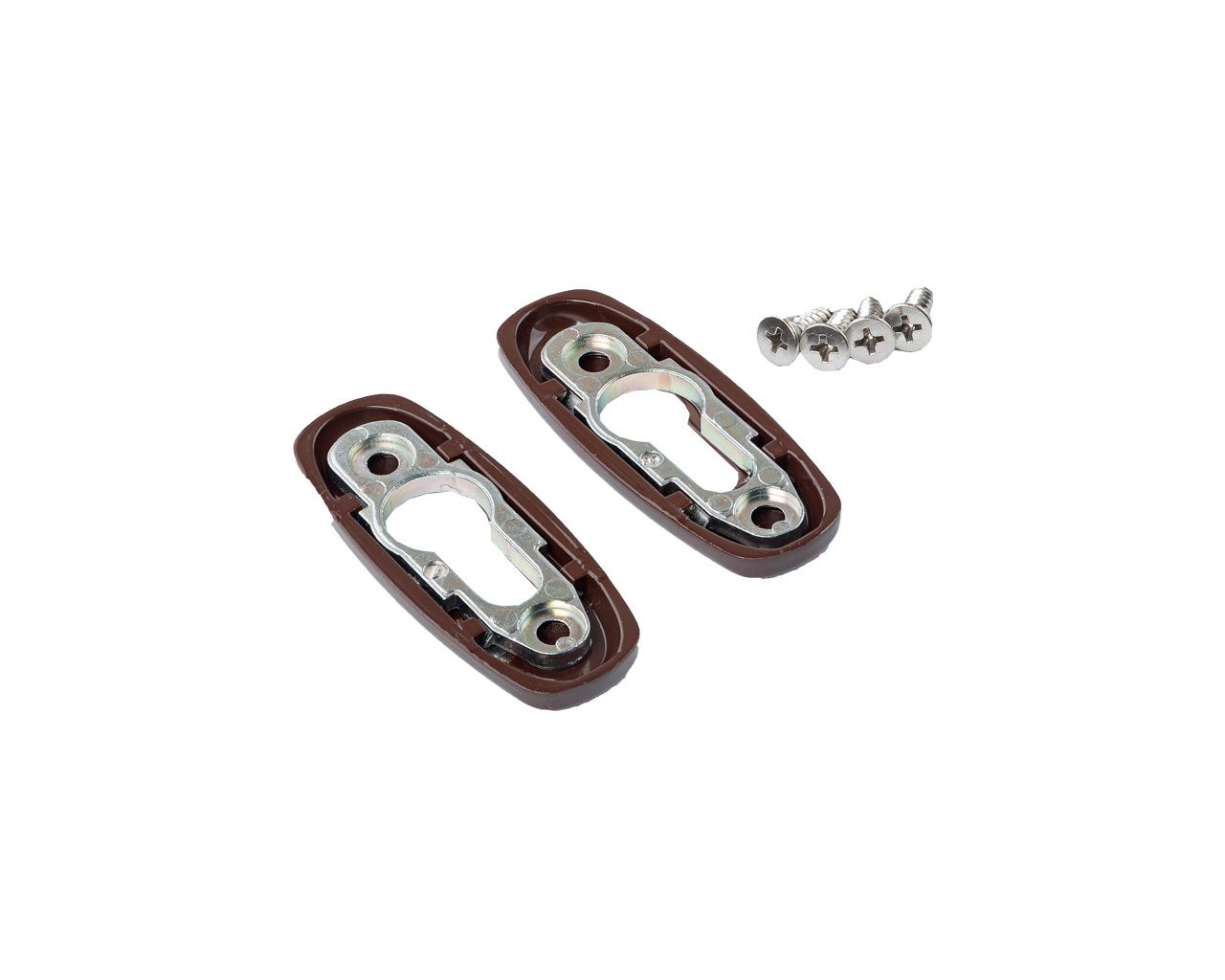 Накладки на профильный цилиндр Stublina (пара), Коричневый RAL8017. Рис. 2 Накладки на профильный цилиндр Stublina (пара), Коричневый RAL8017. Рис. 2