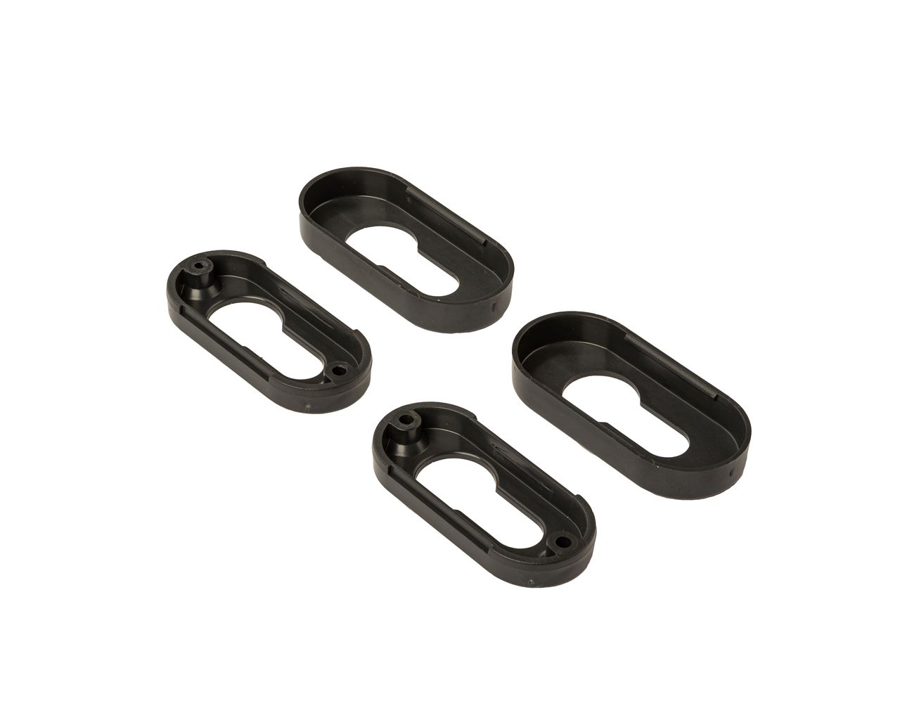 Накладки овальные Elementis PZ, антрацит RAL7016 пластик ( 2 накладки + 2 подкладки). Рис. 2