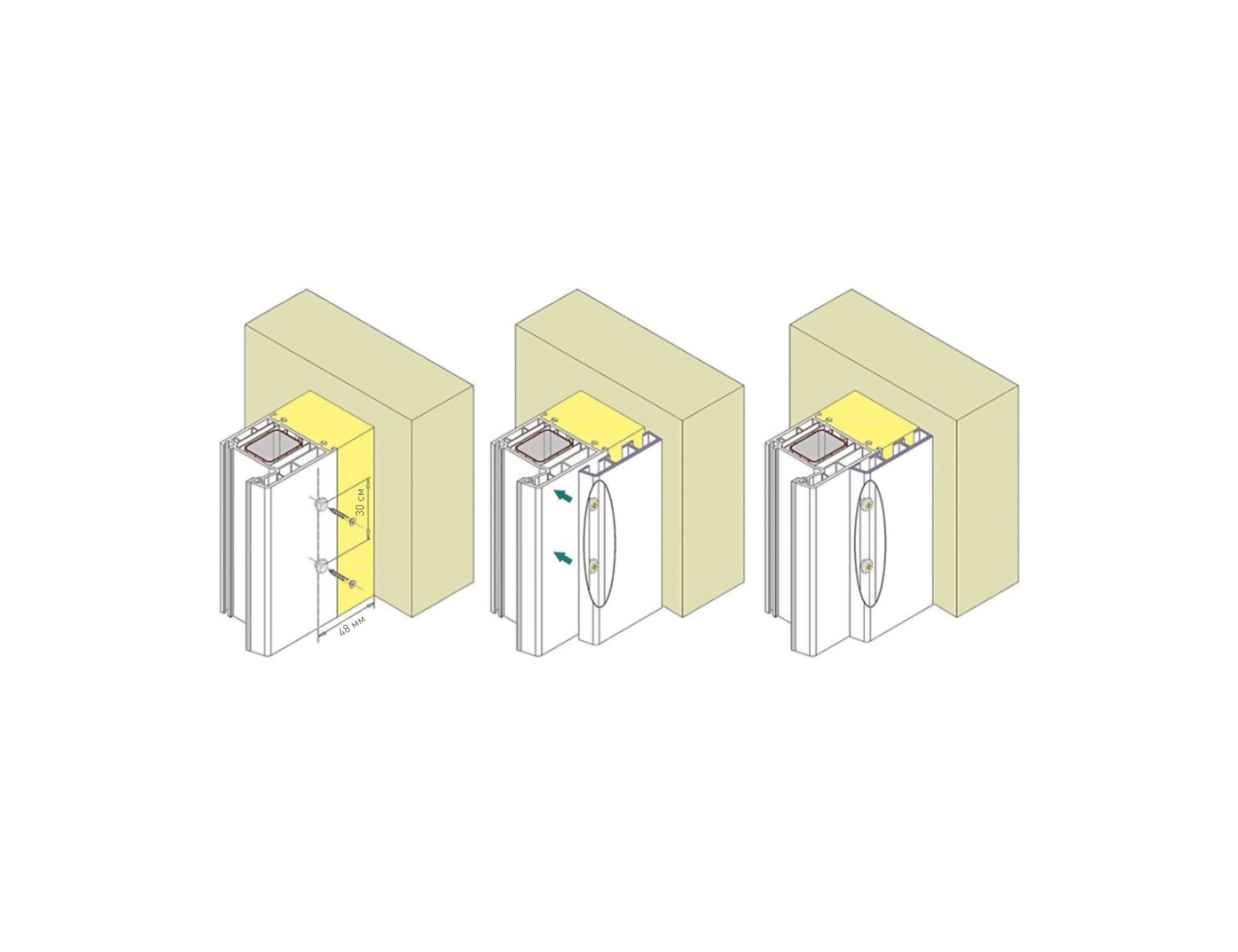 Наличник 80х10мм темный дуб 6,5 м. Рис. 2