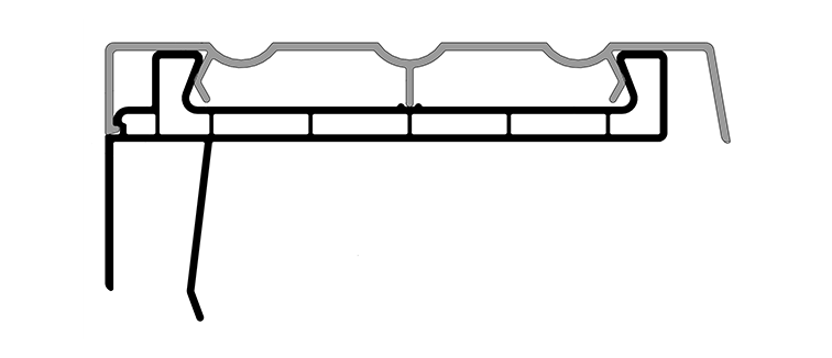 Наличник пилястровый с крышкой ART 60х10мм белый 6,0 м. Рис. 2