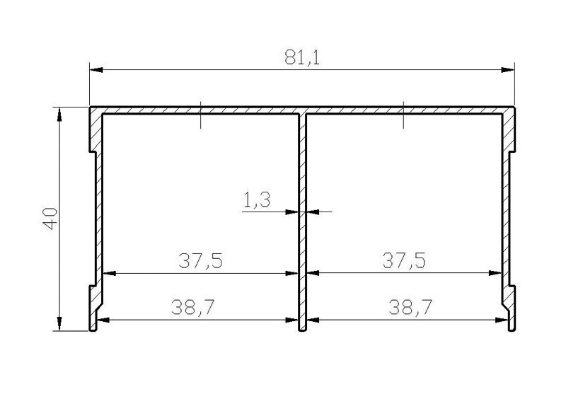 Направляющая верхняя, FIRMAX, алюминий, L=5800 мм, золото.. Рис. 3 Направляющая верхняя, FIRMAX, алюминий, L=5800 мм, золото.. Рис. 3