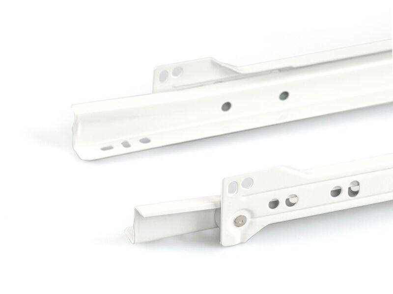 Направляющие роликовые Firmax длина 350 мм, белые, RAL9003, (4 части). Рис. 1