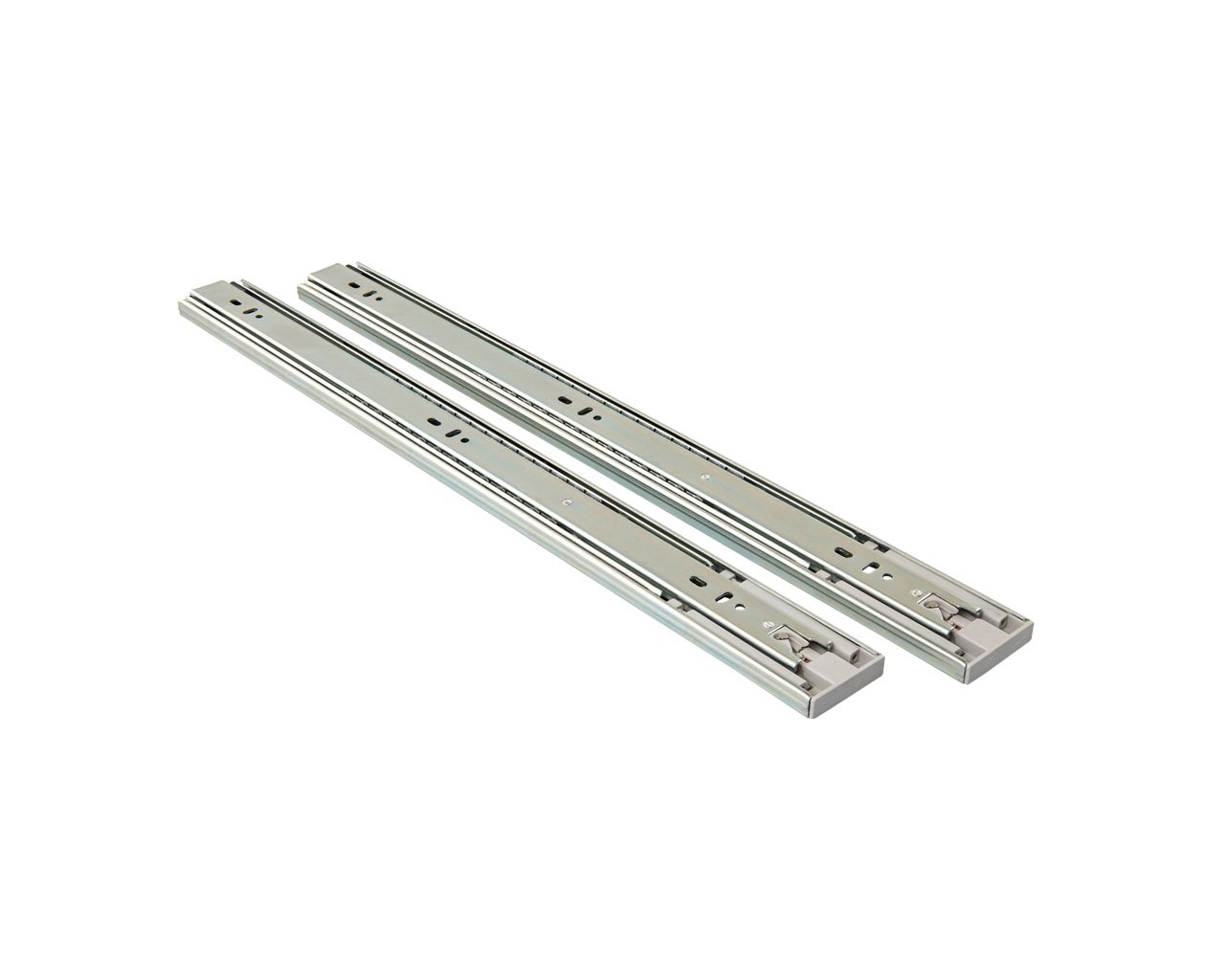 Направляющие шариковые Firmax Push-open полного выдвижения, H=45 мм, L=400 мм, цинк (2 части), толщина 1,2*1,2*1,5мм. Рис. 2