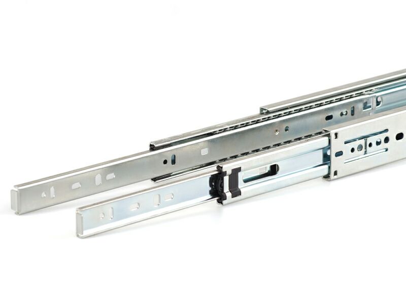 Направляющие шариковые Firmax полного выдвижения, H=45 мм, L=200 мм, цинк (2 части). Рис. 1