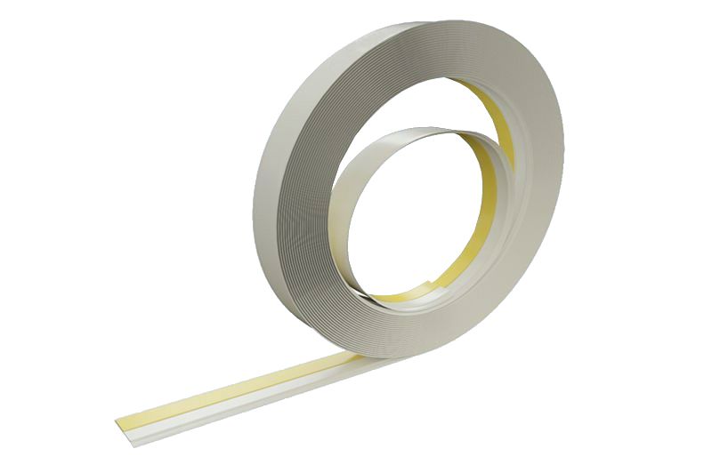 Нащельник самоклеящийся Bauset RNG 30х1мм белый рулон 50,0 м