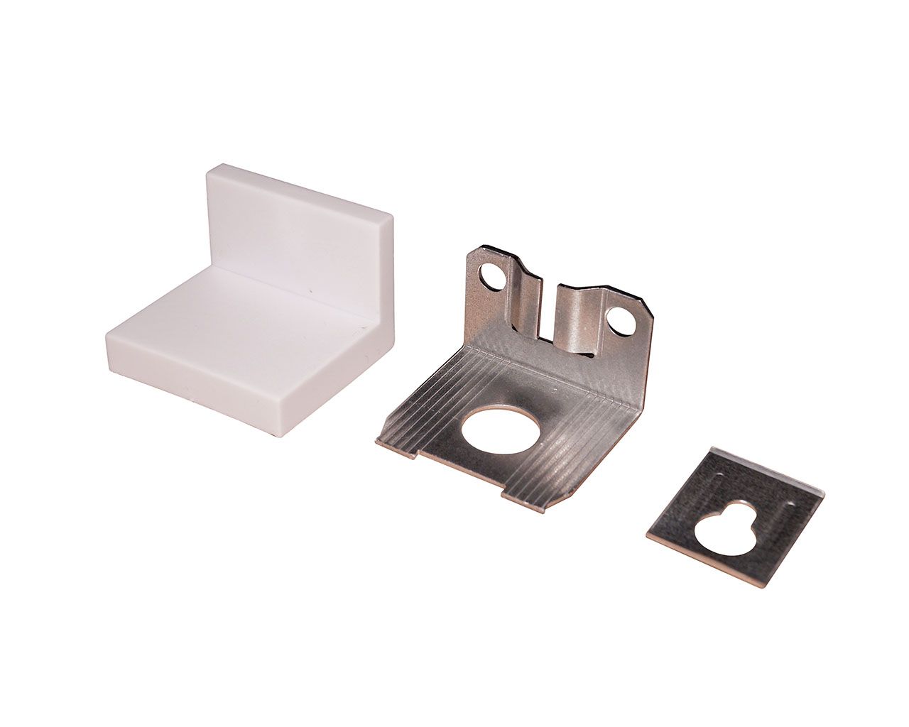 Навес L-образный FIRMAX в сборе(уголок,пластина, крышка), белый. Рис. 1 Навес L-образный FIRMAX в сборе(уголок,пластина, крышка), белый. Рис. 1