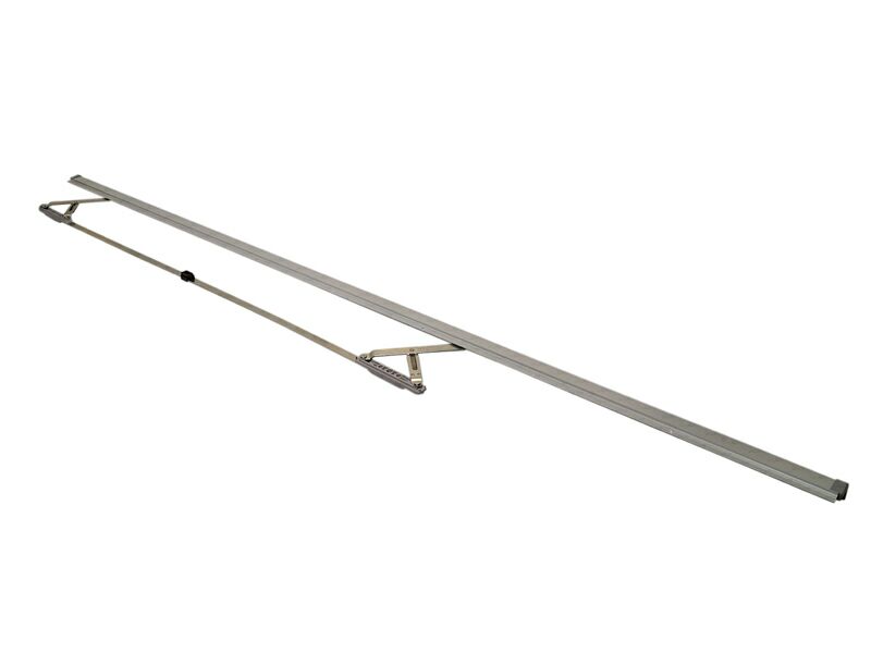 Ножницы+направляющая на створке Internika HKS 160 S, 1251-1650, серебро. Рис. 1