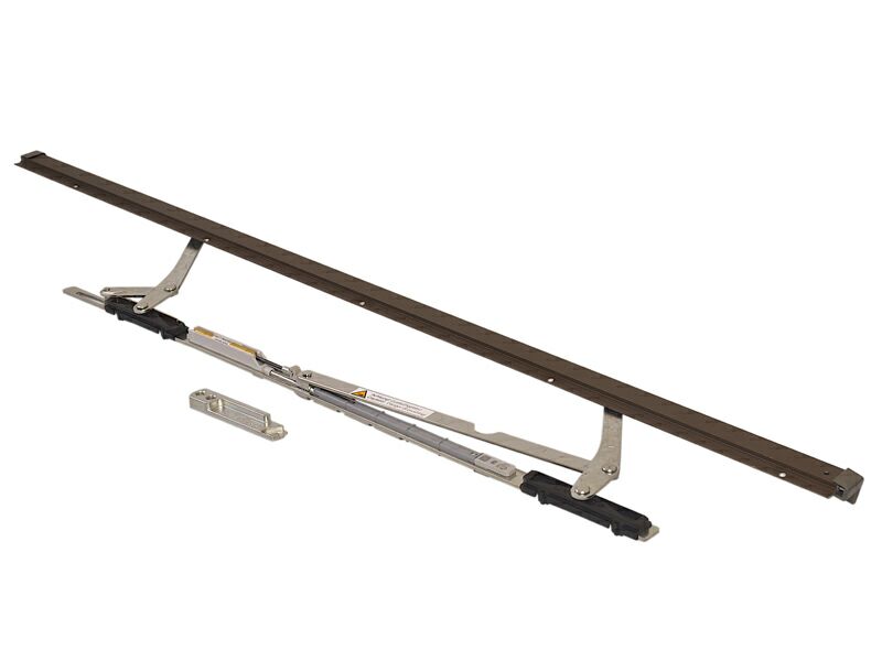 Ножницы+направляющая на створке Internika SP 750-900 левые, средняя бронза. Рис. 1 Ножницы+направляющая на створке Internika SP 750-900 левые, средняя бронза. Рис. 1